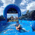 Proactivity's Inflatable Water Slide set up at an outdoor community event