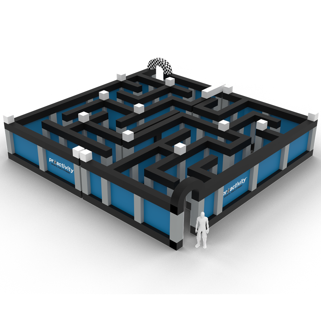 Inflatable Maze Top View