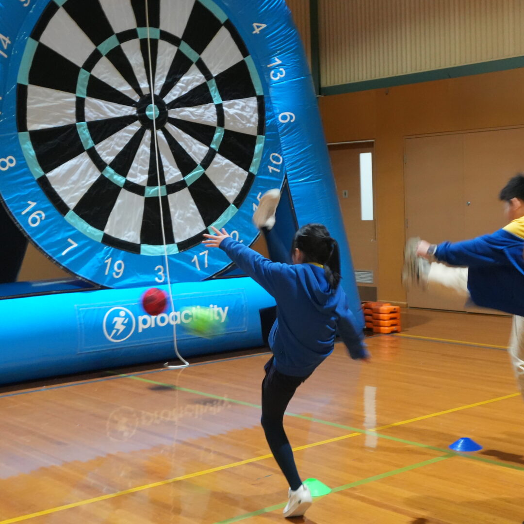 Giant Inflatable Dartboard (blue) Camberwell South Primary