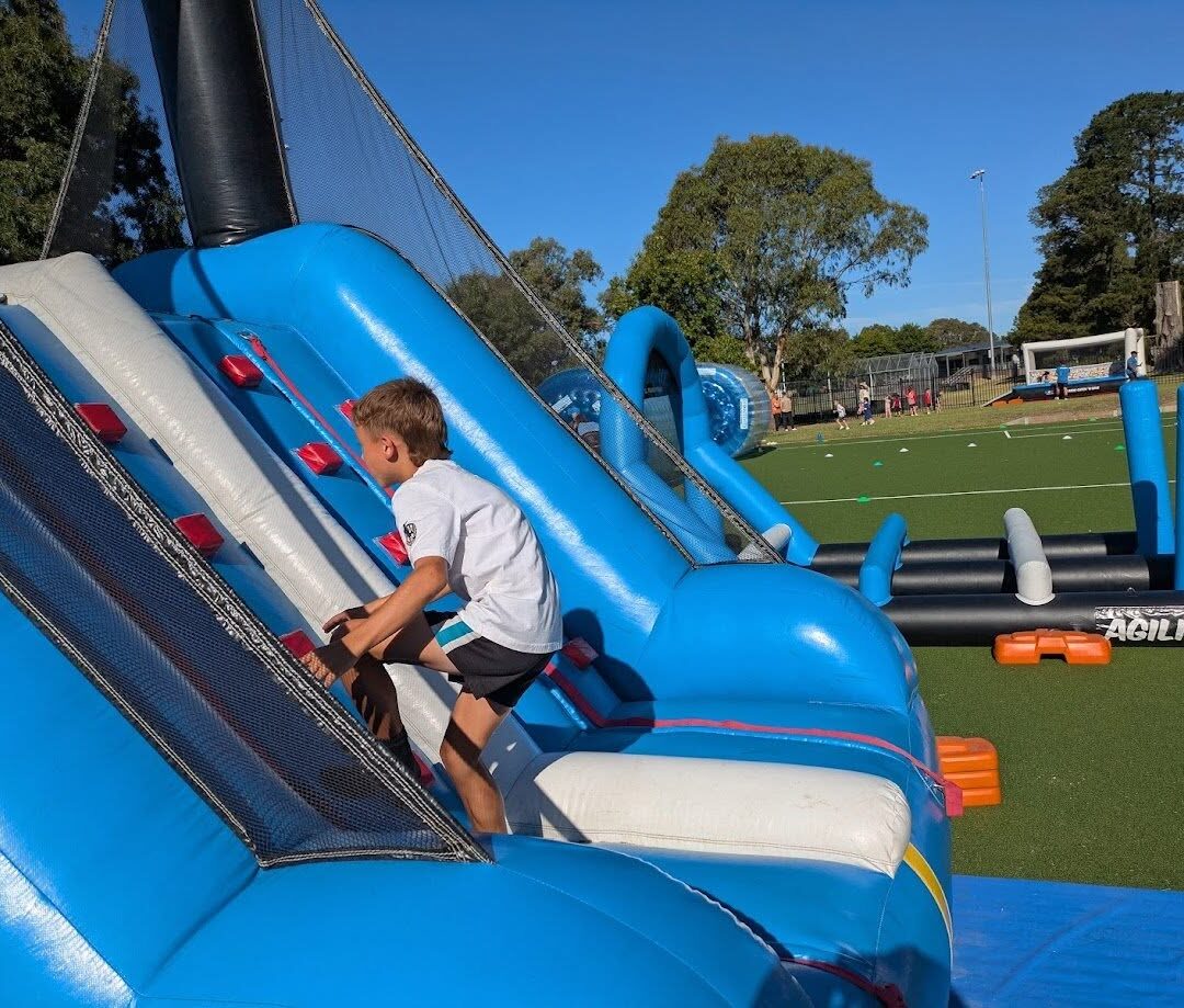 Lysterfield Primary School 2025 Ninja Warrior, Climb 'N' Slide (1)